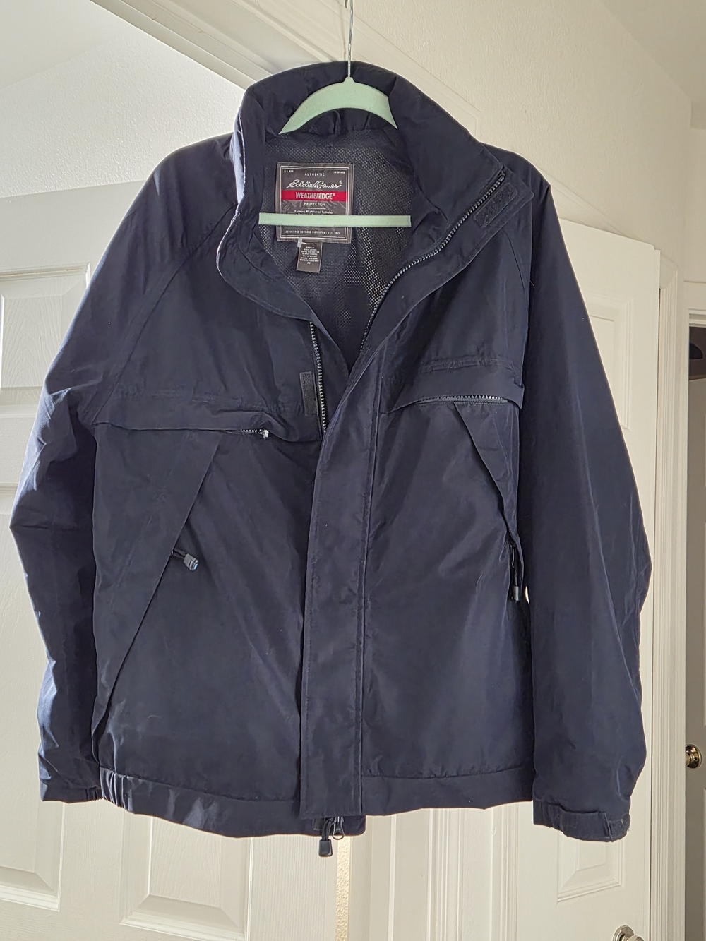 Eddie Bauer Men's Navy WeatherEdge Shell Jacket